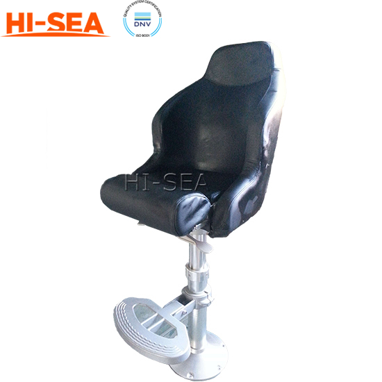 Marine Light Pilot Chair with Aluminum Alloy Fixed Base